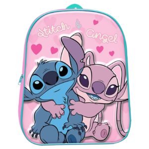 50-3258 Τσάντα Πλάτης Νηπίου Stitch & Angel 3d 31cm Stitch