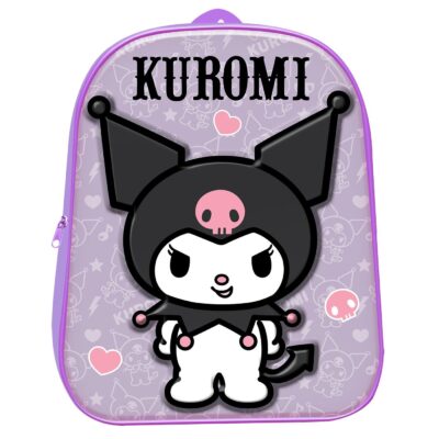 Τσάντα Πλάτης Νηπίου Kuromi 3d 31cm Kuromi 1000EVA31-4251