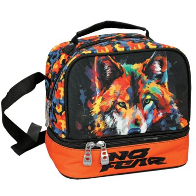 Ισοθερμικό Τσαντάκι Φαγητού no Fear Colored Wolf 21x20x15cm 5lt Gim 348-47220