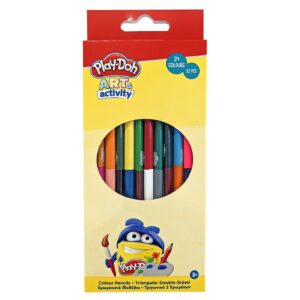 50-3740 Μολύβια Χρωματίστα Διπλή Μύτη Play Doh σετ= 12τεμ Gim 320-20004