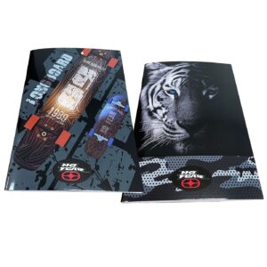 Τετράδιο Καρφίτσα 40φύλλων no Fear Dark Tiger, Long Board 17x25cm Gim 348-25400