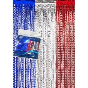 96-951 Κουρτίνα Διακόσμησης Party Foil Τρίχρωμη 2x1m Homie 116971