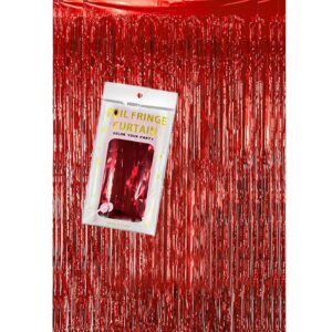 96-956 Κουρτίνα Διακόσμησης Party Foil Κόκκινη 2x1m Homie 116976
