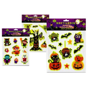 Αυτοκόλλητα 3D Φωσφοριζέ Halloween σετ=9 τεμ 24x20cm Carnavalista 232780