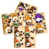 Στολίδια Ξύλινα Halloween σετ=12τεμ Σύνολο=14x14cm τεμ=6cm Carnavalista 232835