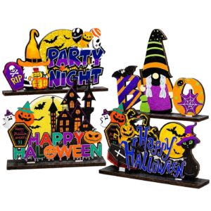 3-2820 Επιτραπέζιο Ξύλινο Διακοσμητικό Halloween Παραστάσεις 18x15cm Carnavalista 232840