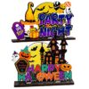 Επιτραπέζιο Ξύλινο Διακοσμητικό Halloween Παραστάσεις 18x15cm Carnavalista 232840