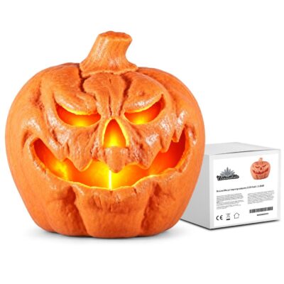 Κολοκύθα με Περιστρεφόμενη LED Ball 23x22x18cm Carnavalista 232868