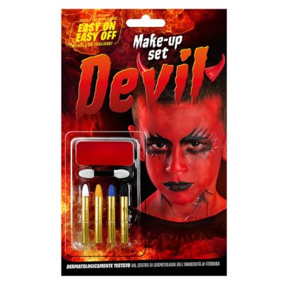 Σετ Βαφής Devil με Μακιγιάζ & 4 Μολύβια  C.T. 9434