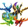Τουβλάκια 4 σε 1 Δράκοι σετ 8τεμ. 6+ Ετών  ToyMarkt 95475