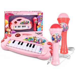 76-172 Αρμόνιο με Μικρόφωνο mp3 & φως 41x5,5x27cm ToyMarkt 96192