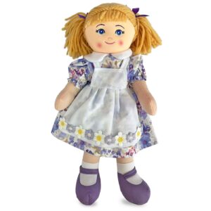 78-267 Κούκλα Πάνινη μωβ με Κοτσίδες 50cm ToyMarkt 98287