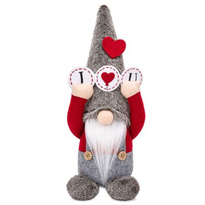 Νάνος Πάνινος με Καρδιές 36cm ToyMarkt 99565
