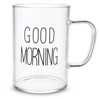 Κούπα Γυαλί Borosilicate Good Morning 10,5x8cm 450ml Homie 1002207