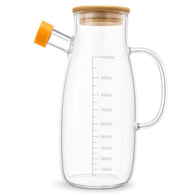 Λαδούσα 1lt από Γυαλί Borosilicate 21,5x10cm 1000ml Homie 1002213