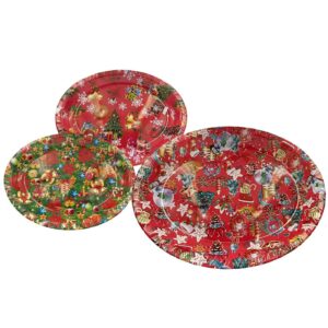 Δίσκος Χριστουγέννων Οβάλ 40x31cm Xmasfest 1131286