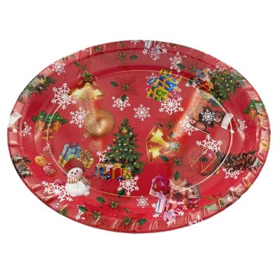 Δίσκος Χριστουγέννων Οβάλ 40x31cm Xmasfest 1131286