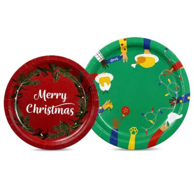 Χάρτινα Πιάτα Χριστουγέννων 8τεμ ø23cm Xmasfest 1131387