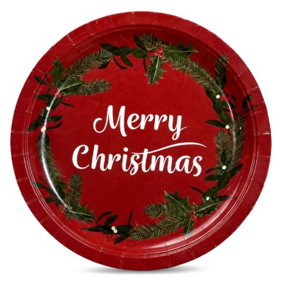 Χάρτινα Πιάτα Χριστουγέννων 8τεμ ø23cm Xmasfest 1131387