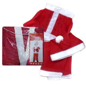93-1519 Στολή Άγιος Βασίλης Παιδική No7-9 Ετών Υ:125cm Xmasfest 1131539