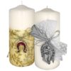 Κερί Λευκό Κορμός Πέταλο 12x5cm Xmasfest 1131647
