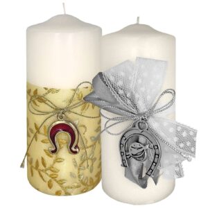Κερί Λευκό Κορμός Πέταλο 12x5cm Xmasfest 1131647