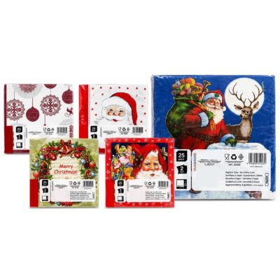 Χαρτοπετσέτες Xmas πακ=20τεμ 33x33cm Xmasfest 1131779