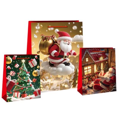 Τσάντα Δώρου Χριστουγέννων 33x26x12cm Xmasfest 1131827