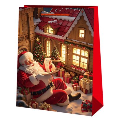 Τσάντα Δώρου Χριστουγέννων 23x17x8cm Xmasfest 1131828