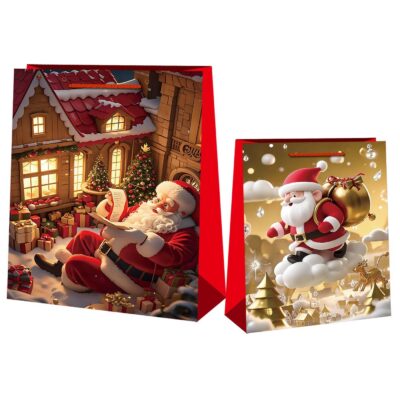 Τσάντα Δώρου Χριστουγέννων 14x11x6cm Xmasfest 1131829