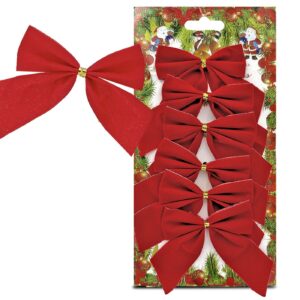93-252 Φιόγκοι σετ=6τεμ 8cm Xmasfest 113272