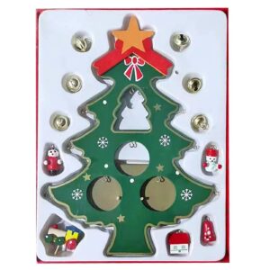 Δέντρο-Ξύλινα Στολίδια σετ=12 τεμ 22x18cm Xmasfest 1132698