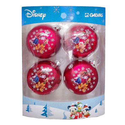 Μπάλες Mickey & Friends πακ=4 τεμ φ7.5cm ø7,5cm Disney