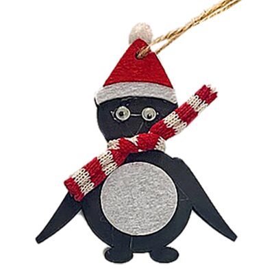 Πιγκουίνος Κρεμαστός με Κασκόλ 9x7cm Xmasfest 1133274