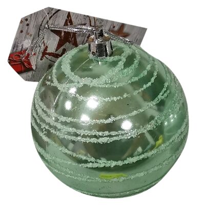 Μπάλα παλ Χρώμα με Χιόνι ø8cm Xmasfest 1133301