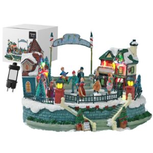 93-3459 Παράσταση Xmas Παγοδρόμιο-Χωριό 26,5x25x18,5cm Xmasfest 1133479