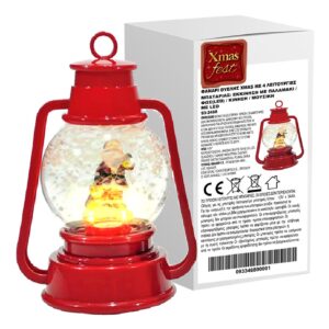 Φανάρι Θυέλλης Xmas με 4 Λειτουργίες 22x14x11cm Xmasfest 1133488