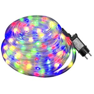 93-3492 Φωτοσωλήνας 200 LED 10m Πολύχρωμος με Προγράμματα IP44 ø11mm 10m (+3m Extra Καλώδιο) Xmasfest 1133512