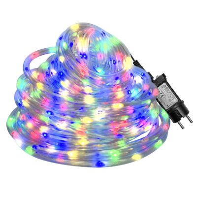 Φωτοσωλήνας 400 LED 20m Πολύχρωμος με Προγράμματα IP44 ø11mm 20m (+3m Extra Καλώδιο) Xmasfest 1133514