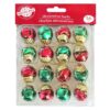 Καμπανάκια Σχέδιο Κουκουνάρι σετ=16τεμ 2x2cm Xmasfest 1133614