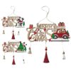 Ξύλινο Κρεμαστό Merry Christmas 24x11cm Xmasfest 1133658