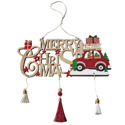 Ξύλινο Κρεμαστό Merry Christmas 24x11cm Xmasfest 1133658