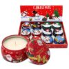 Κερί Xmas σε Μεταλλικό Κουτί με Καπάκι 7x4,5cm 110gr Xmasfest 1133683