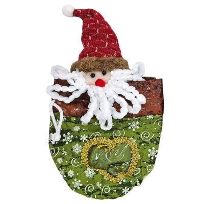 Τσαντάκι Πουγκί με Παράθυρο & Φιγούρα Xmas 24x16cm Xmasfest 1133692