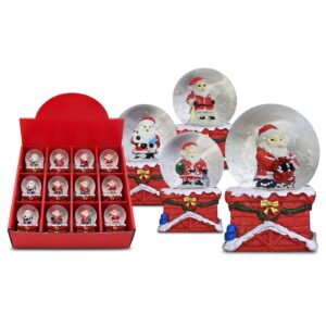 Χιονόμπαλα Άγιος Τετράγωνη Βάση ø4,5cm ø4,5x6,5cm Xmasfest 1133707