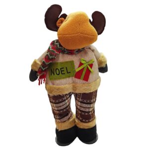 Τάρανδος Όρθιος Πάνινος με Κασκόλ 47x18cm Xmasfest 1133727