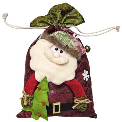 Σάκος Άγιος Βασίλης με Κουδούνι 55x35cm Xmasfest 1133731