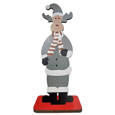 Τάρανδος Ξύλινος Επιτραπέζιος 19x7x5cm Xmasfest 1133749