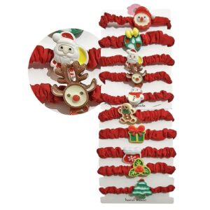 93-3778 Σούρα Μαλλιών Φιγούρα Κόκκινη Xmas Xmasfest 1133798