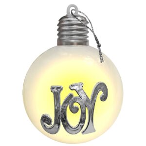 Μπάλα Xmas με φως & Ασημί Αξεσουάρ ø8cm Xmasfest 1133801